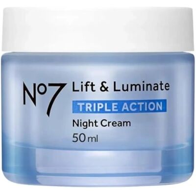 No7 - Lift & Luminate TRIPLE ACTION Night Cream Enhanced Formula - 50ml - Enhanced - Cream No7 - Lift & Luminate TRIPLE ACTION Night Cream Enhanced Formula - 50ml - Enhanced - Cream