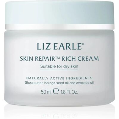 Liz Earle Skin Repair Rich Cream - 50ml Jar - Dry Skin Liz Earle Skin Repair Rich Cream - 50ml Jar - Dry Skin