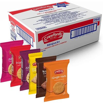 Crawfords Assorted Mini Biscuit Packs - Biscuits Crawfords Assorted Mini Biscuit Packs - Biscuits