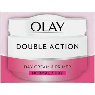 Olay Double Action Day Cream & Primer Normal / Dry Skin (50ml) Olay Double Action Day Cream & Primer Normal / Dry Skin (50ml)
