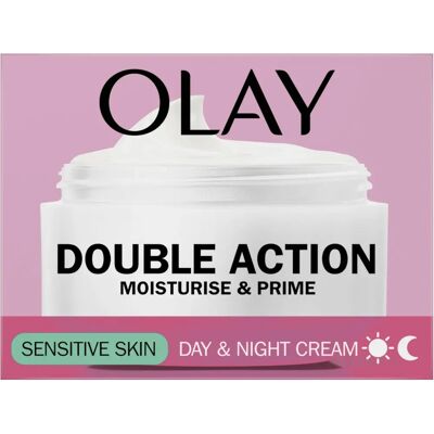 Olay Double Action Moisturiser Day Sensitive Cream - Skin Care Olay Double Action Moisturiser Day Sensitive Cream - Skin Care