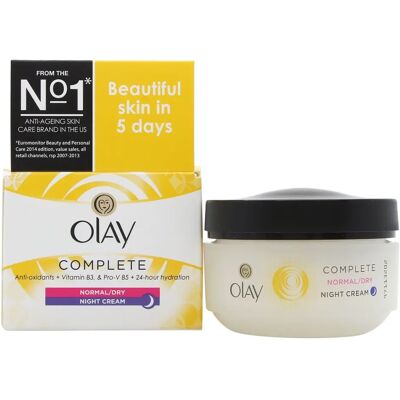 Olay Complete Night Cream - Night Moisturizer for Normal to Dry Skin Olay Complete Night Cream - Night Moisturizer for Normal to Dry Skin