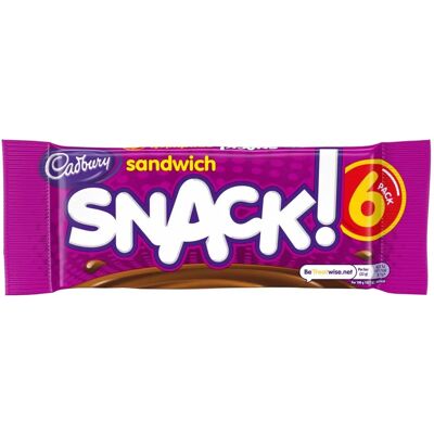 Cadbury Snack Sandwich - Biscuits au Chocolat au Lait 6 Pack - Biscuits au Chocolat - Publicité Cadbury Snack Sandwich - Biscuits au Chocolat au Lait 6 Pack - Biscuits au Chocolat - Publicité