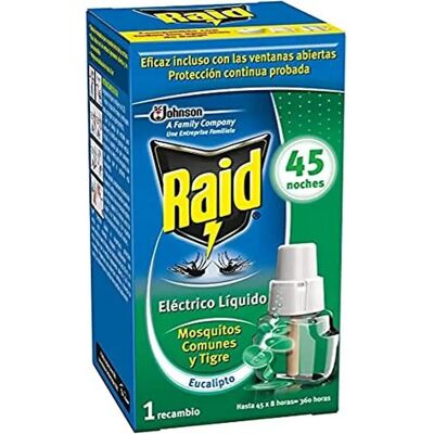 Recarga de inseticida Raid Eucalipto - 45 Noites Recarga de inseticida Raid Eucalipto - 45 Noites
