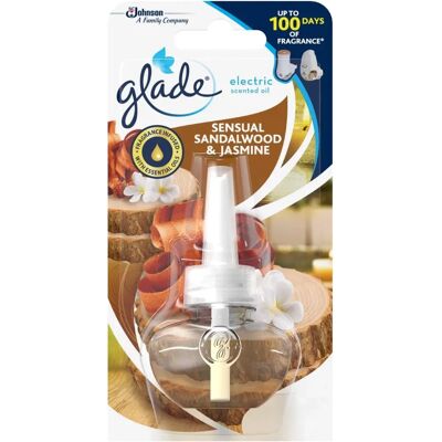 Glade Electric Plug In Refill - Sensual Sandalwood & Jasmine Glade Electric Plug In Refill - Sensual Sandalwood & Jasmine