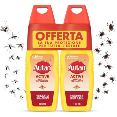 Autan - Repellente insetti spray - Confezione da 2 Autan - Repellente insetti spray - Confezione da 2