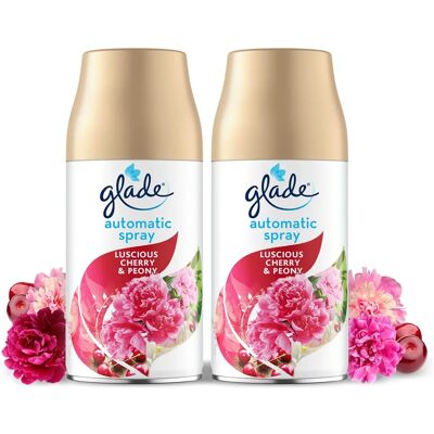Glade - Auto Spray - Cherry & Peony - 269 ml - Air Freshener Glade - Auto Spray - Cherry & Peony - 269 ml - Air Freshener