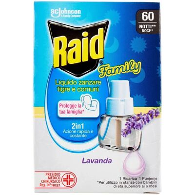 Raid Lavanda 36ml Insetticida - Repellente Zanzare Raid Lavanda 36ml Insetticida - Repellente Zanzare
