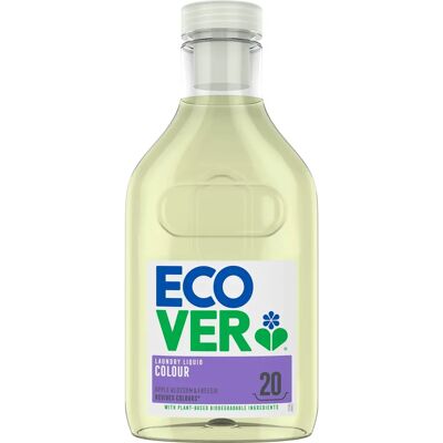 ECOVER Biologicky Rozložitelný Prací Prostředek na Barevné Tkaniny - 1000ml ECOVER Biologicky Rozložitelný Prací Prostředek na Barevné Tkaniny - 1000ml