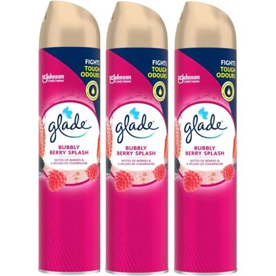 Glade - Aerosol Air Freshener 300ml - Bubbly Berry Splash - Aerosol air freshener Glade - Aerosol Air Freshener 300ml - Bubbly Berry Splash - Aerosol air freshener