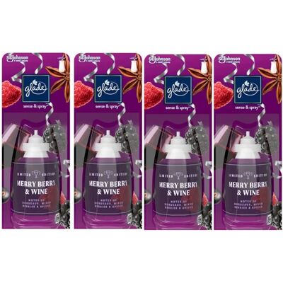 Glade - Sense and Spray Refill - Merry Berry & Wine - Refill Glade - Sense and Spray Refill - Merry Berry & Wine - Refill