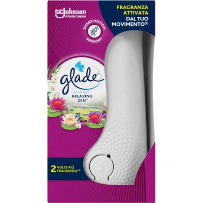 Profumatore Glade Relaxing Zen Sense & Spray - Automatico, 18ml Profumatore Glade Relaxing Zen Sense & Spray - Automatico, 18ml