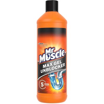 Mr Muscle Max Gel Unblocker - Drain Gel for Bathroom & Kitchen Mr Muscle Max Gel Unblocker - Drain Gel for Bathroom & Kitchen