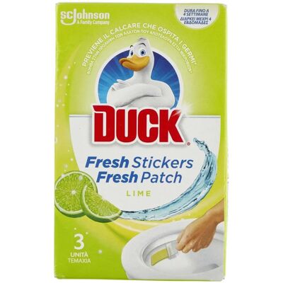 Duck Anitra WC - Autocollants Fraîcheur Lime 3pcs - Gel désinfectant WC - Publicité Duck Anitra WC - Autocollants Fraîcheur Lime 3pcs - Gel désinfectant WC - Publicité