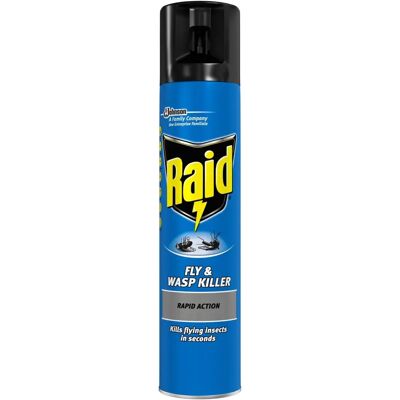 Raid Fly & Wasp Killer - 6 x 300ml Insecticide Raid Fly & Wasp Killer - 6 x 300ml Insecticide