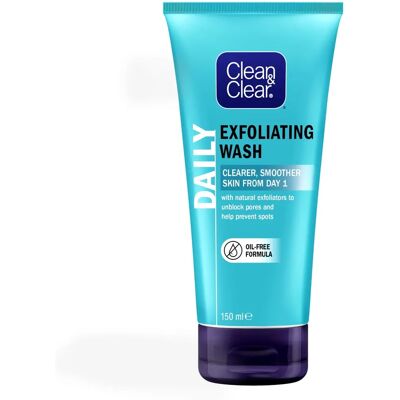 Clean & Clear Exfoliating Oil Free Daily Wash 150ml Clean & Clear Exfoliating Oil Free Daily Wash 150ml