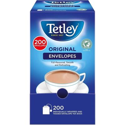 Tetley - Original Tea Bags - Pack 200 - Tea Tetley - Original Tea Bags - Pack 200 - Tea