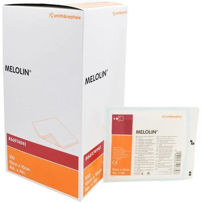 Smith & Nephew Melolin Sterile Wound Dressing - 10cm x 10cm Smith & Nephew Melolin Sterile Wound Dressing - 10cm x 10cm