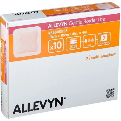 Smith & Nephew Allevyn Gentle Border Lite 10x10 cm Wundmanagement - Schaummverband Smith & Nephew Allevyn Gentle Border Lite 10x10 cm Wundmanagement - Schaummverband