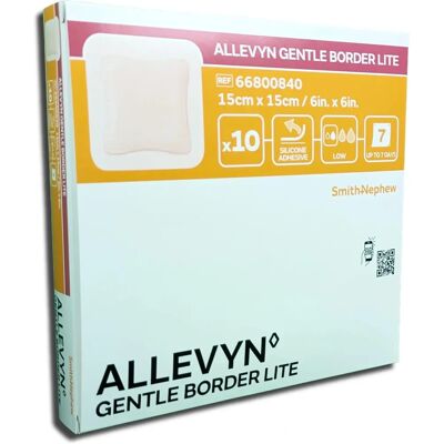 Smith & Nephew Wundverband - Allevyn Gentle Border Lite 15x15 cm Smith & Nephew Wundverband - Allevyn Gentle Border Lite 15x15 cm