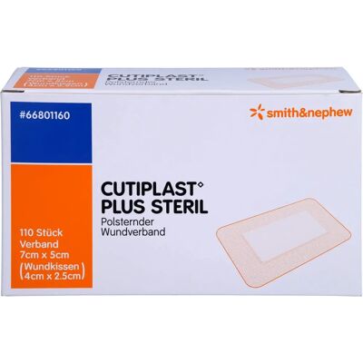 Smith & Nephew - Wundmanagement - Cutiplast Plus steril 5x7 cm Verband 110 St Smith & Nephew - Wundmanagement - Cutiplast Plus steril 5x7 cm Verband 110 St