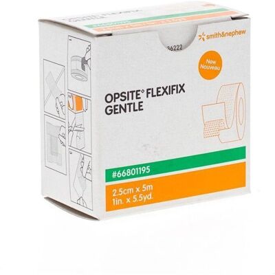 Smith & Nephew Opsite Flexifix Gentle 2,5cm x 5m Bande transparente - Pansement de premiers secours - Publicité Smith & Nephew Opsite Flexifix Gentle 2,5cm x 5m Bande transparente - Pansement de premiers secours - Publicité