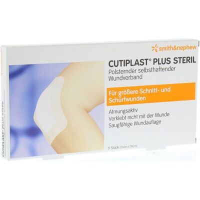 Smith & Nephew Cutiplast 15 x 7,8 cm Steriler Wundverband - Wundmanagement Smith & Nephew Cutiplast 15 x 7,8 cm Steriler Wundverband - Wundmanagement