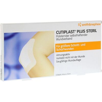 Smith & Nephew Wundmanagement Cutiplast Plus steril 10x19,8cm - Verband Smith & Nephew Wundmanagement Cutiplast Plus steril 10x19,8cm - Verband