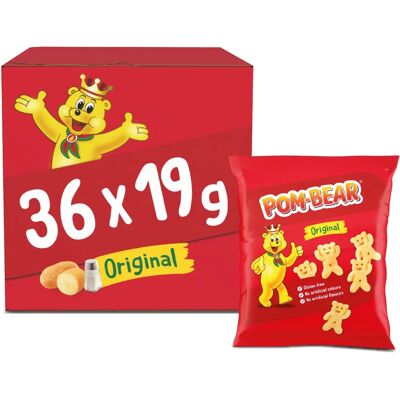 Pom Bears Original Ready Salted Crisps - Snacks Pom Bears Original Ready Salted Crisps - Snacks