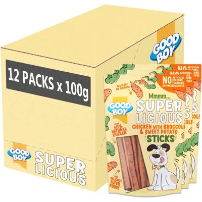 Good Boy - Superlicious Chicken Sticks - Broccoli Good Boy - Superlicious Chicken Sticks - Broccoli