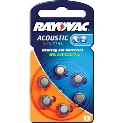 Pile auditif Rayovac PR48 - Pack de 6 - Publicité Pile auditif Rayovac PR48 - Pack de 6 - Publicité