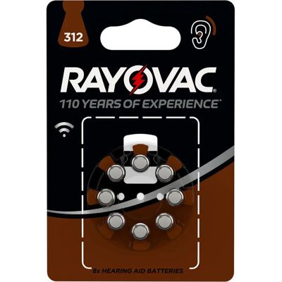 Pile d'audioprothèse Rayovac zinc-air PR41 - Pack de 8 - Publicité Pile d'audioprothèse Rayovac zinc-air PR41 - Pack de 8 - Publicité