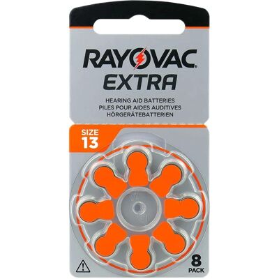Rayovac NR 13 - 32 Piles pour appareils auditifs - Orange - Zinc-air - Publicité Rayovac NR 13 - 32 Piles pour appareils auditifs - Orange - Zinc-air - Publicité
