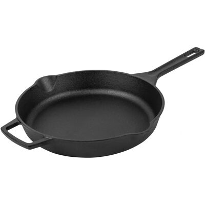 Prestige Nadiya Hussain Cast Iron Frying Pan - 25cm - Black - Versatile, Oven Safe Prestige Nadiya Hussain Cast Iron Frying Pan - 25cm - Black - Versatile, Oven Safe