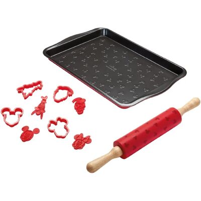 Prestige Disney Mickey Bakeware Set - Cookie, Rolling Pin & Tray Prestige Disney Mickey Bakeware Set - Cookie, Rolling Pin & Tray
