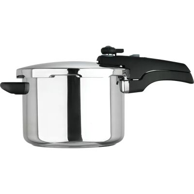 Prestige Smart Plus Induction Pressure Cooker - 6L, Stainless Steel, Double Handle Prestige Smart Plus Induction Pressure Cooker - 6L, Stainless Steel, Double Handle