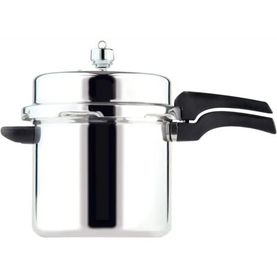Prestige High Dome 6L Pressure Cooker - Aluminium, Safe & Fast Cooking Prestige High Dome 6L Pressure Cooker - Aluminium, Safe & Fast Cooking
