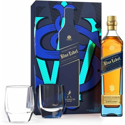 Johnnie Walker Blue Label - 0.7l 40% Giftbox with 2 Glasses 2022 Johnnie Walker Blue Label - 0.7l 40% Giftbox with 2 Glasses 2022