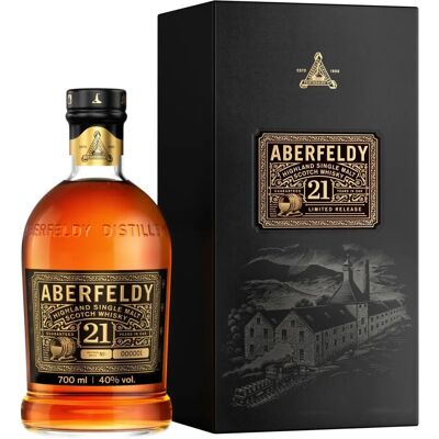 Aberfeldy 21 Jahre Highland Single Malt Scotch Whisky - Geschenkbox Aberfeldy 21 Jahre Highland Single Malt Scotch Whisky - Geschenkbox