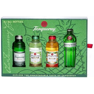 Tanqueray Gin Miniaturen Set - Vielfalt an Geschmacksrichtungen - 4 x 0,05L Tanqueray Gin Miniaturen Set - Vielfalt an Geschmacksrichtungen - 4 x 0,05L