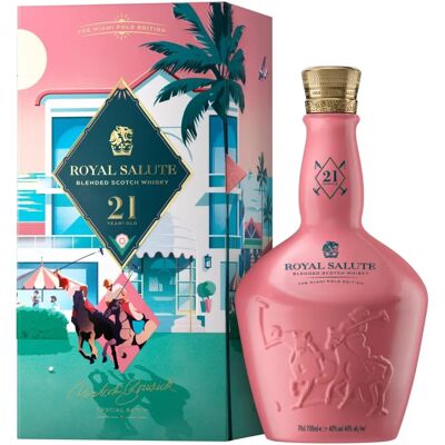 Chivas Regal Royal Salute 21 Jahre - Miami Polo Edition - Blended Scotch Whisky Chivas Regal Royal Salute 21 Jahre - Miami Polo Edition - Blended Scotch Whisky