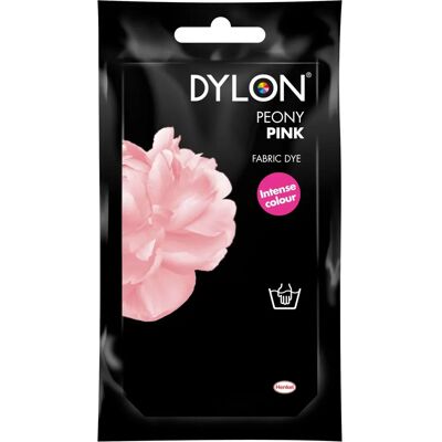 DYLON Peony Pink Fabric Dye 50g - Fabric Dye for Clothes & Crafts DYLON Peony Pink Fabric Dye 50g - Fabric Dye for Clothes & Crafts