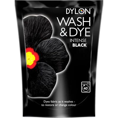 DYLON Black Fabric Dye - 350g - Permanent Color for Dark Clothes DYLON Black Fabric Dye - 350g - Permanent Color for Dark Clothes