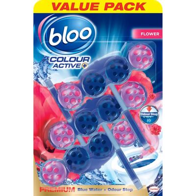 Bloo Brand Active Flower Toilet Rim Block - Anti-Limescale - 150g Bloo Brand Active Flower Toilet Rim Block - Anti-Limescale - 150g