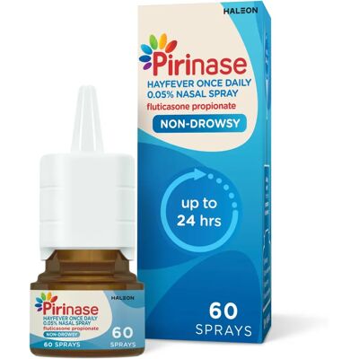 Pirinase Fluticasone Hayfever Nasal Spray - 3 Pack - Adults Pirinase Fluticasone Hayfever Nasal Spray - 3 Pack - Adults
