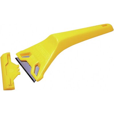 Grattoir Stanley 0-28-590 - Grattoir à verre, 170mm, Jaune - Publicité Grattoir Stanley 0-28-590 - Grattoir à verre, 170mm, Jaune - Publicité