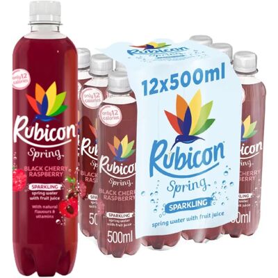 Rubicon - Spring 12 Pack - Black Cherry Raspberry - Sparkling Water - Beverage Rubicon - Spring 12 Pack - Black Cherry Raspberry - Sparkling Water - Beverage