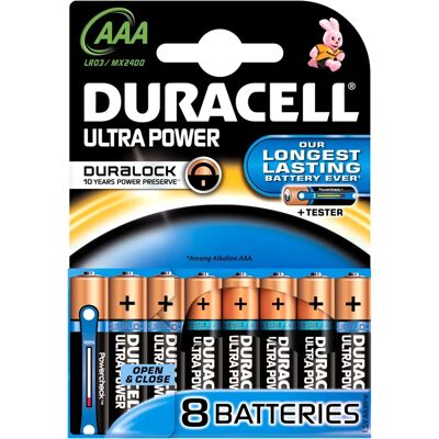 Duracell Ultra Power AAA Batterie - Batterie, Haustiernest Duracell Ultra Power AAA Batterie - Batterie, Haustiernest