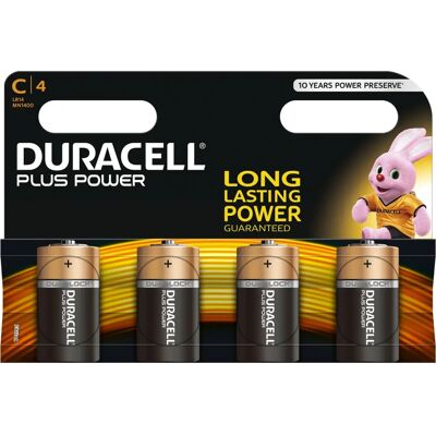 Duracell Plus Power MN1400 - Batería 4 x C - Alcalina Duracell Plus Power MN1400 - Batería 4 x C - Alcalina