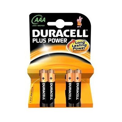 Duracell MN2400KC/4 Batería de uso doméstico AAA Alcalina Duracell MN2400KC/4 Batería de uso doméstico AAA Alcalina